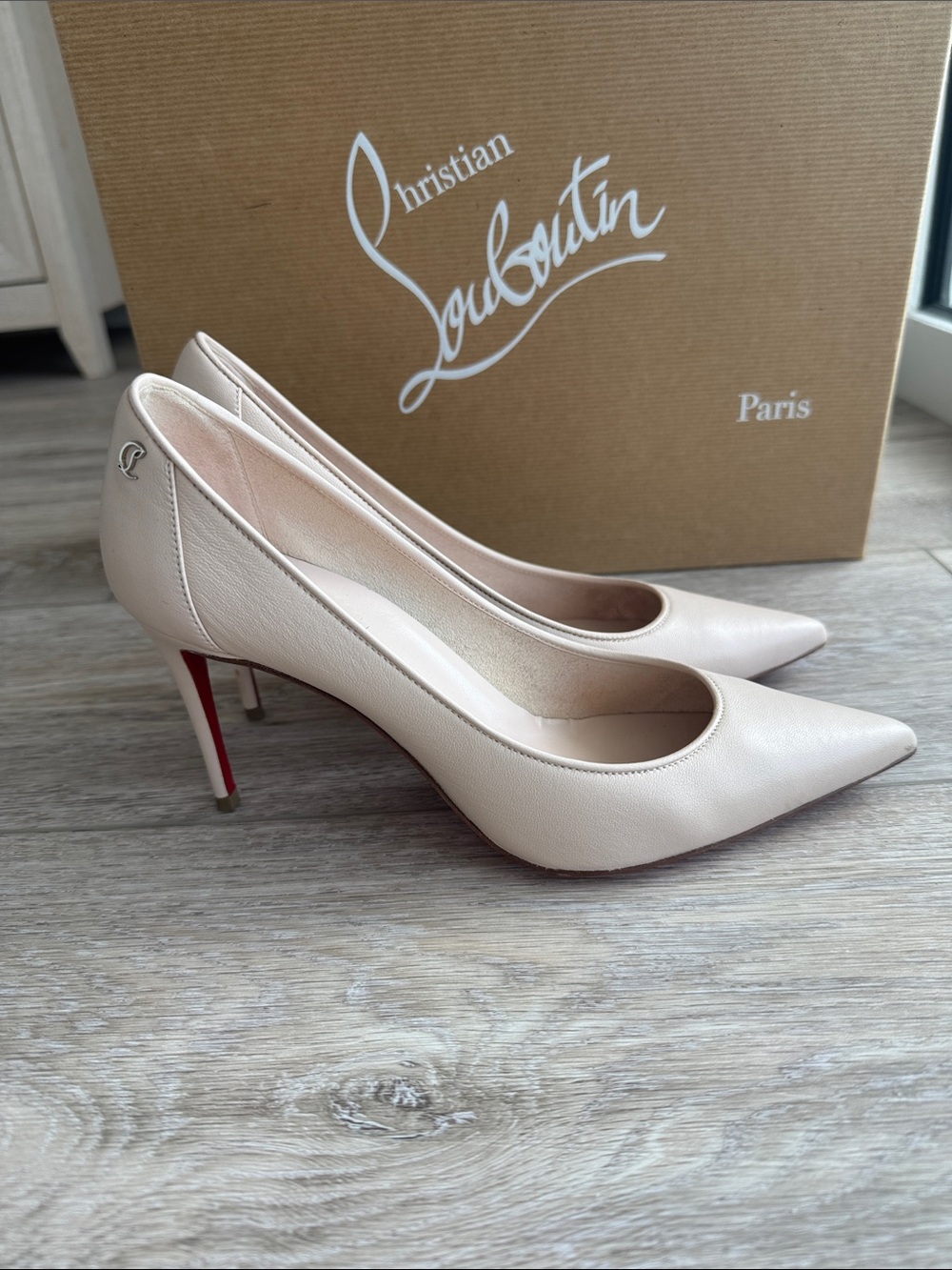 Christian Louboutin Sporty Kate 85 mm Pumps in Leche - Picture 3 of 7